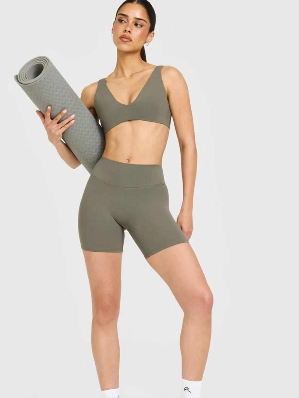 Oner Active Softmotion High Waisted Shorts 6" - Alpine Green
